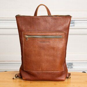 Portland Leather Goods Laptop Backpack in Nutmeg